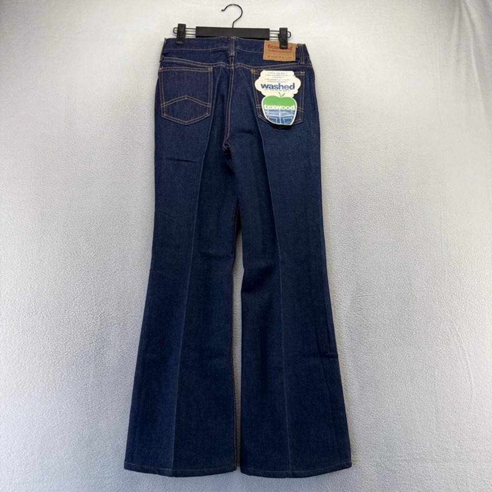 Vintage Texwood Jeans Mens 32x32 FIT 28x29 Blue Flared Denim Deadstock Wide Leg